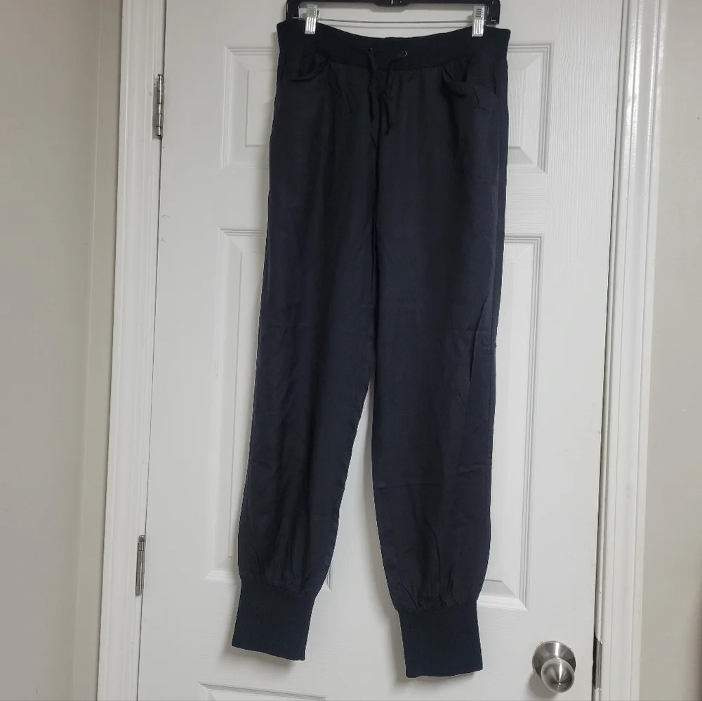 Rag & Bone 100% Silk Crepe Joggers.